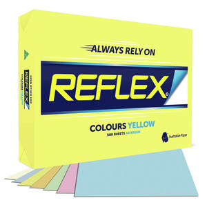 REFLEX TINTS COPY PAPER 80GSM A4 Yellow 
161398 ** Replaced by AA4CHEESE500 ***