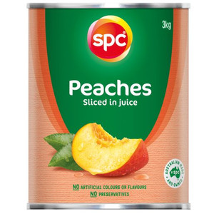 SPC SLICED PEACH IN NATURAL JUICE 3KG