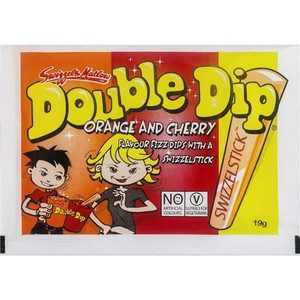 SWIZZEL MATLOW ORANGE AND CHERRY DOUBLE DIP 24GM (Carton of 36)