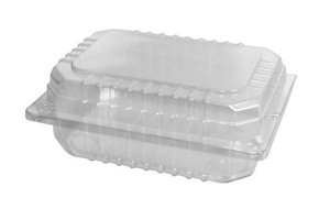 CAST AWAY CLEARVIEW P.E.T HINGED CONTAINERS SMALL SALAD PACK (CA-CVP048) 100S