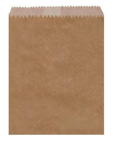 CAST AWAY PAPER BAGS GREASEPROOF LINED 2 LONG BROWN (PB-2LGPL-BRN) 500S