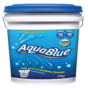 AQUABLUE LAUNDRY WASHING POWDER BUCKET 10KG