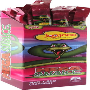 CONFECT TRADING WRAPPED MEGA SNAKES 50GM (Carton of 36)