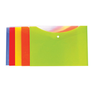 BEAUTONE POLYPROP TROPICAL DOCUMENT ENVELOPES A4 Green/Lime 100851841