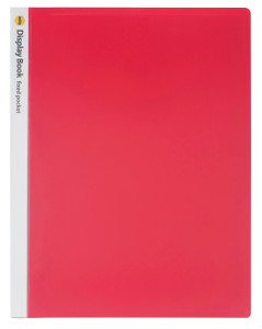 MARBIG NON-REFILLABLE DISPLAY BOOK 20 POCKET RED