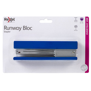 REXEL STAPLER F/STRIP RUNWAY BLUE