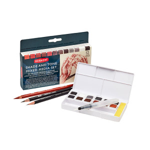 DERWENT PROFESSIONAL PAINT PAN SET SHADE TONE MIXED MEDIA