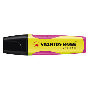 STABILO BOSS SPLASH HIGHLIGHTER YELLOW (BOX OF 10)