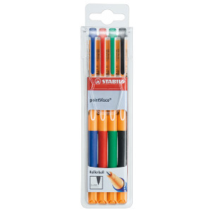 STABILO POINTVISCO ROLLERBALL ASSORTED WLT4