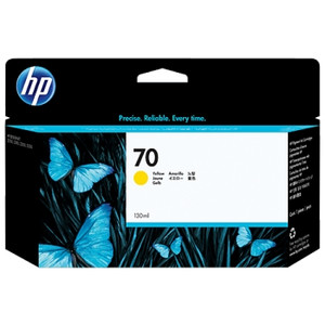 HP 70 ORIGINAL 130-ML YELLOW INK CARTRIDGE (C9454A) Suits HP Designjet Z2100