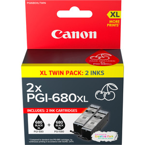 Canon PGI680XL Ink Cartridge High Yield Twin Pack Black Twin Pack Black