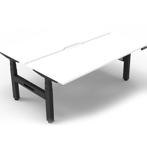 Rapidline BOOST+ Back to Back Workstation 2 Person 1200W x 1500D x 1270mmH White/Black