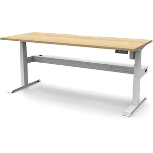 Rapidline Boost Light Single Sided Workstation + Tray 1200W x 750D x 1270mmH Oak/White