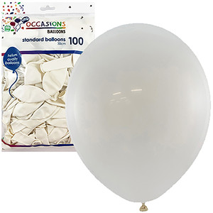 Alpen Occasions Balloons 30cm White Pack Of 100