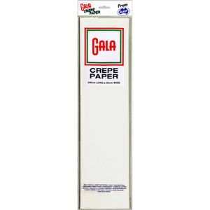Alpen Gala Crepe Paper 240 x 50cm White Pack Of 12