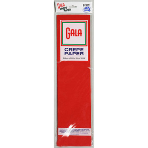 Alpen Gala Crepe Paper 240 x 50cm Scarlet Pack Of 12