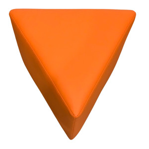 K2 Marbella Tasman Junior Triangle Ottoman Orange PU Leather