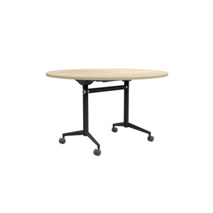OLG Uni Flip Top Table 1200D x 720mmH New Oak Top Black Frame