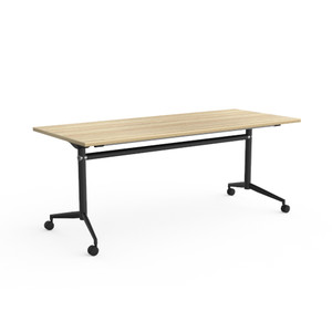 OLG Uni Flip Top Table 1800W x 750D x 720mmH New Oak Top Black Frame