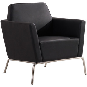 Jaden Lounge Chair 1 Seater 730W x 730D x 810mmH Black PU Lounge