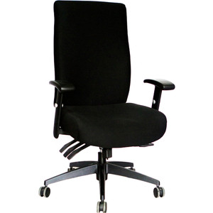 Sylex Piazza Hi Back Chair Black Fabric
