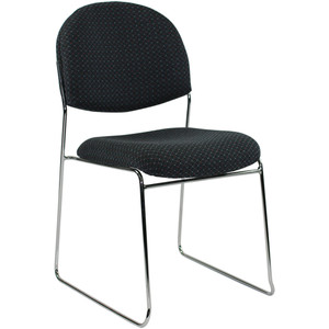 Sylex Hastings Visitor Chair Vinyl Black