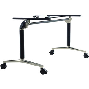 Sylex Nestor Folding Table Frame Only Suits Tops 1450 - 2400mmW Black And Chrome