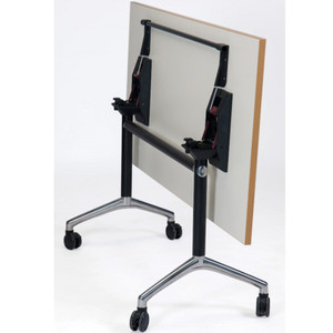 Sylex Paradox Folding Table Frame Only Suits Tops 1200-1500mmW Black And Chrome