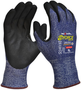 G-Force Ultra Cut D Resistant Thin Nitrile Coated Glove, XS Pair