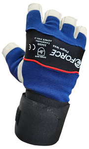 Maxisafe G-Force Fingerless Anti-Vibration Mechanics Gloves , Medium Pair