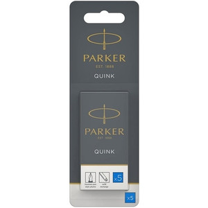 PARKER CARTRIDGE QINK BLUE BLISTER PK5 (REPLACES SAN-1950384)