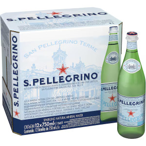 SAN PELLEGRINO SPARKLING MINERAL WATER 1 LITRE CARTON OF 12