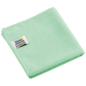 Oates r-MicroLife Base 100% Microfibre Cloth Green 36cm x 36cm Pack of 10 (Replaces 165638 MF-035VG)