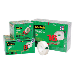 SCOTCH 810-4 MAGIC TAPE MULTIPACK 19mmx25m Pack of 4 70005189280