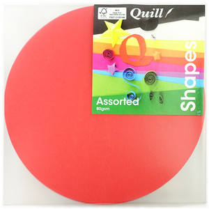 Quill Shapes Matte Circles 180mm 80gsm, Pack of 500