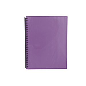Olympic Display Book A4 20 Page Ribbed Fluoro Purple (142925)