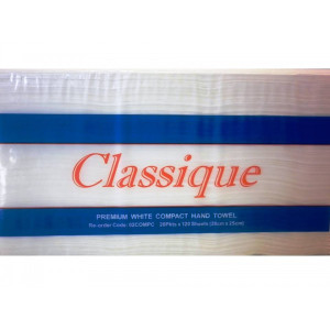 CLASSIQUE COMPACT HAND TOWEL 20 X 25CM 20pkts x 120sheets