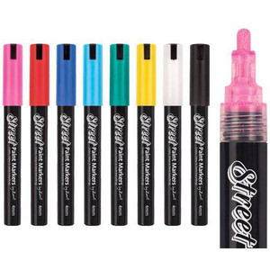 Street Paint Markers by Zart Pack of 8