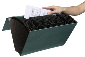 MARBIG EXPANDING FILE FOOLSCAP HEAVY DUTY 1-31 GREEN 11324