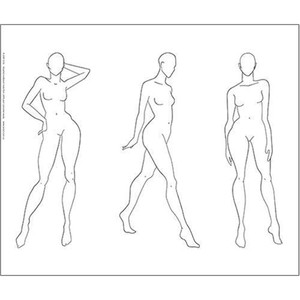 Fashion Croquis A3 Pack of 10