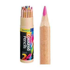 Zart Basics Triangular Coloured Pencils - 24