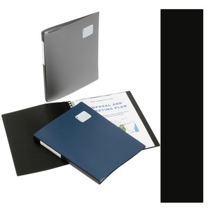 MARBIG PROFESSIONAL SERIES A4 REFILLABLE DISPLAY BOOKS Black