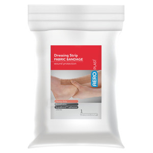 AEROPLAST Premium Fabric Dressing Strip 7.5cm x 1M