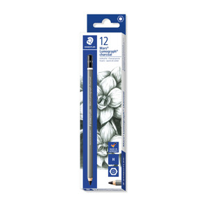 Staedtler 100 Mars Lumograph Charcoal Pencils - H, Each