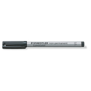 Staedtler 311 Lumocolor Non-Permanent Superfine Pen - Black, Each