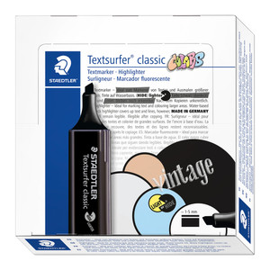 Staedtler 364 Textsurfer Classic Highlighter - Black, Each