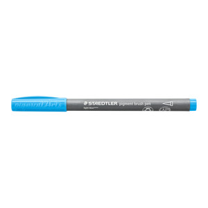Staedtler 371 Pigment Brush Pen - Light Blue, Each