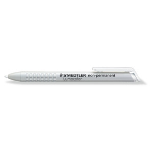 Staedtler 768 Dry Marker Lumocolor Non-Perm White, Each