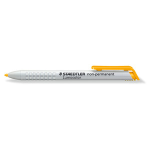 Staedtler 768 Dry Marker Lumocolor Non-Perm Yellow, Each