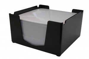 ITALPLAST Memo Cube Holder - Black, Each